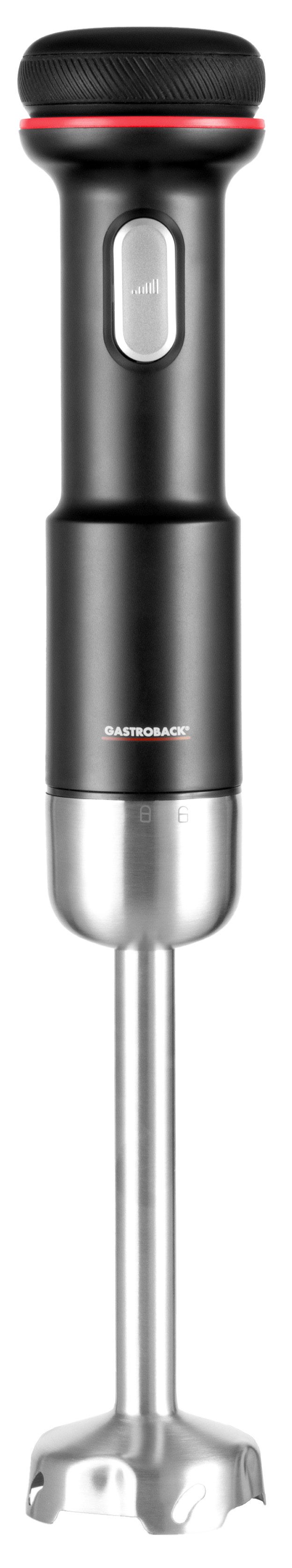 Gastroback Stabmixer 40982, Kabellos, 180 W, 5 in 1: pürieren, zerkleinern, aufschäumen, aufschlagen, emulgieren