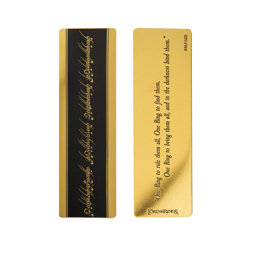 Cinereplicas Lesezeichen Herr der Ringe Lesezeichen One Ring 14 x 4 cm