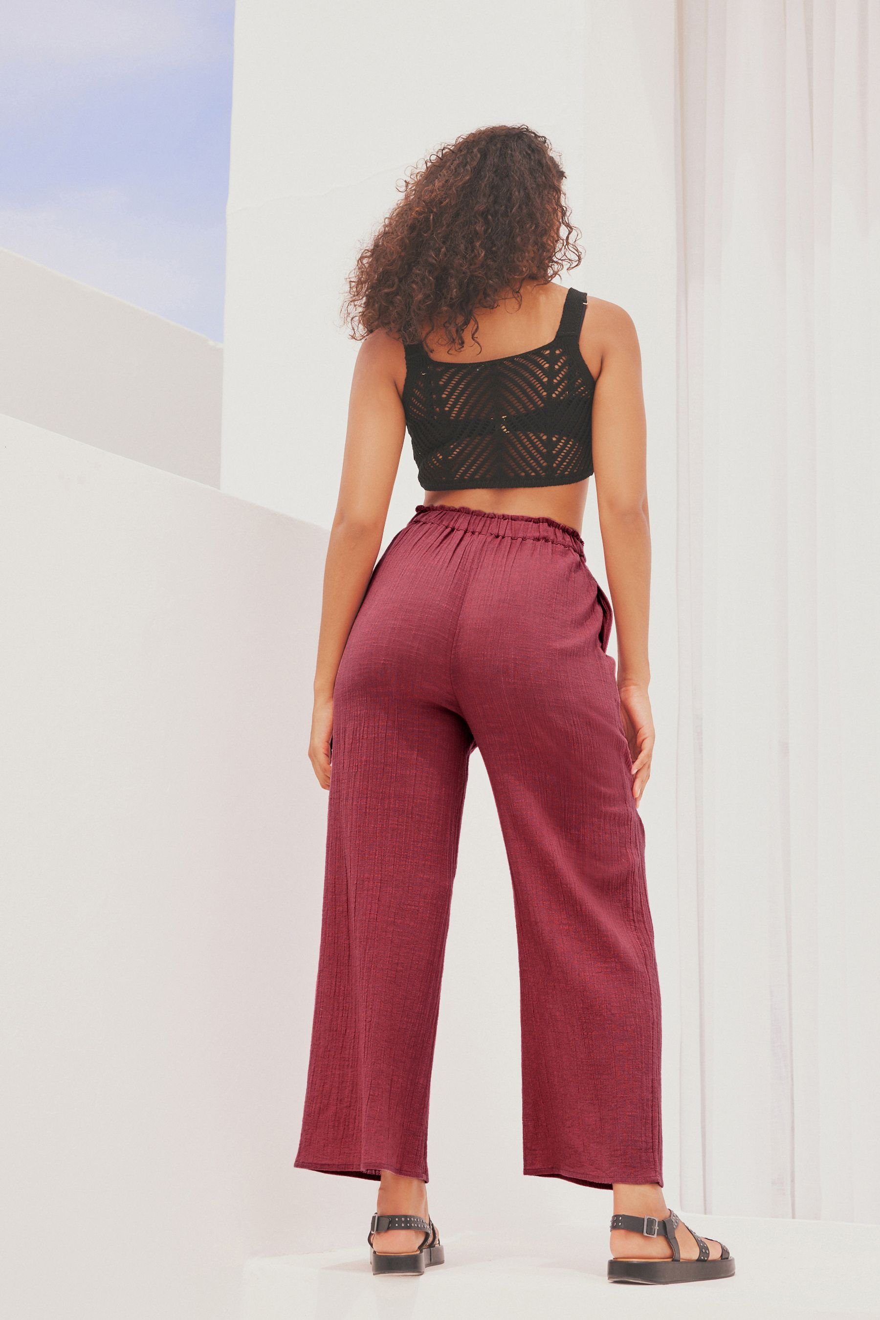 Next Strandhose Strukturierte Strandhose (1-tlg) günstig online kaufen