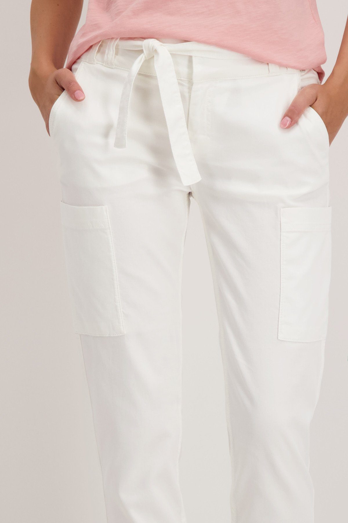 Monari Cargohose ⅞-Hose im Cargo-Style mit Gürtel