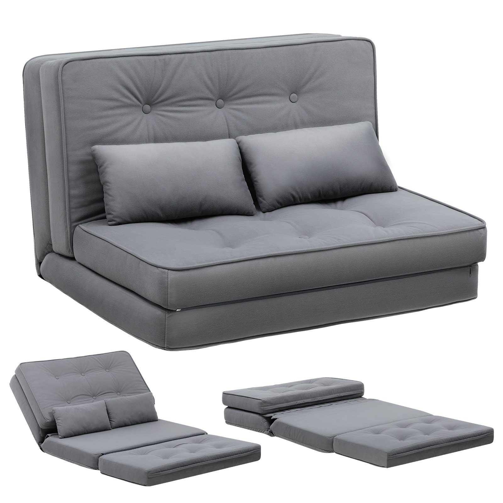 COMHOMA Kindersofa Schlafsofa Bodensofa Klappbar Bodensessel günstig online kaufen