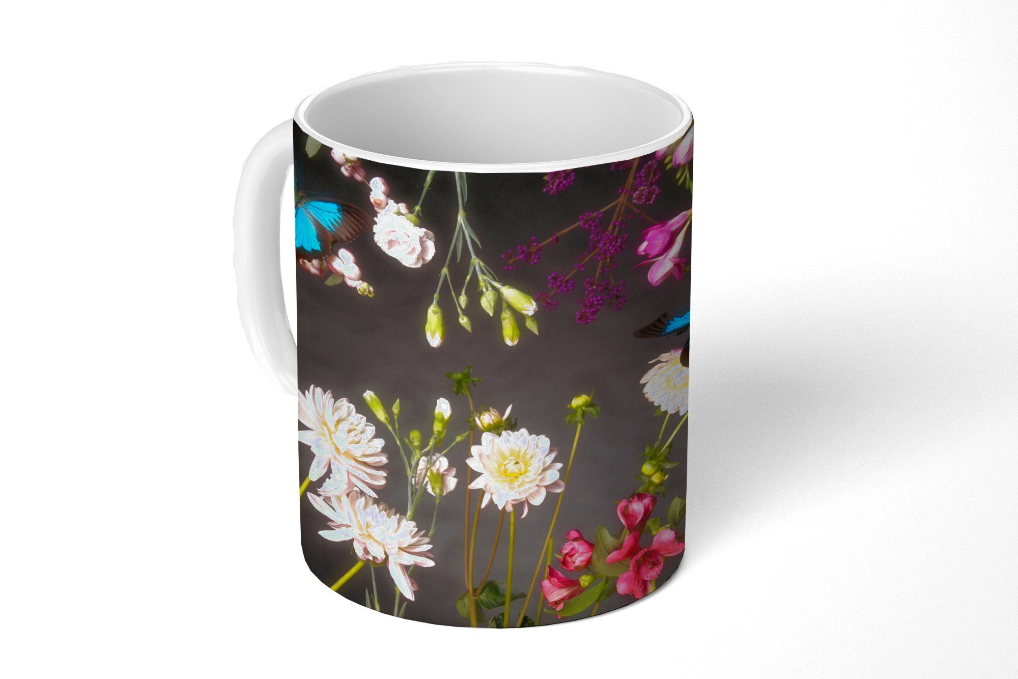 MuchoWow Tasse Stillleben - Farben - Blumen, Keramik, Kaffeetassen, Teetasse, Becher, Teetasse, Geschenk