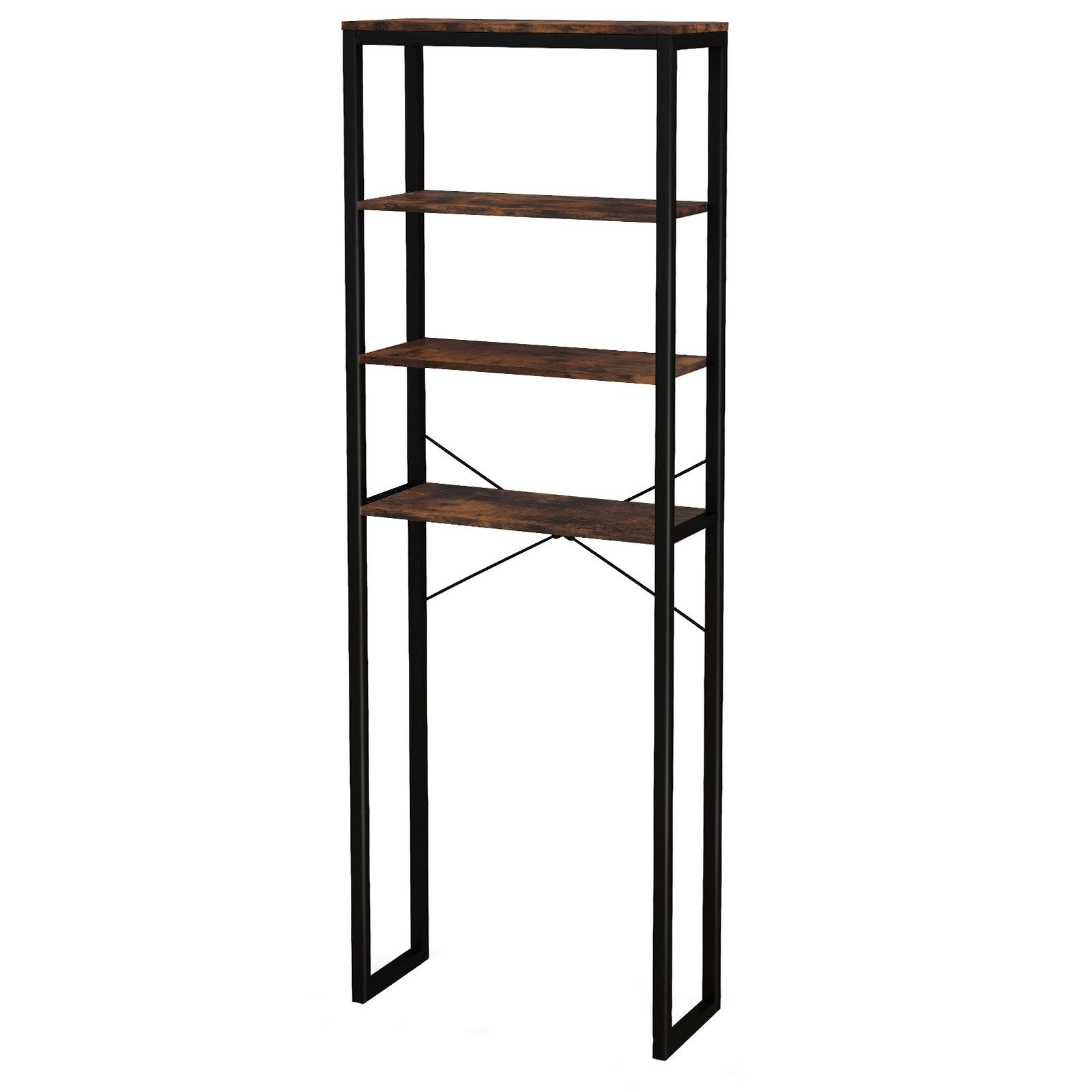 KOMFOTTEU Badregal, 4-stöckiger Badezimmerregal Toilettenregal günstig online kaufen