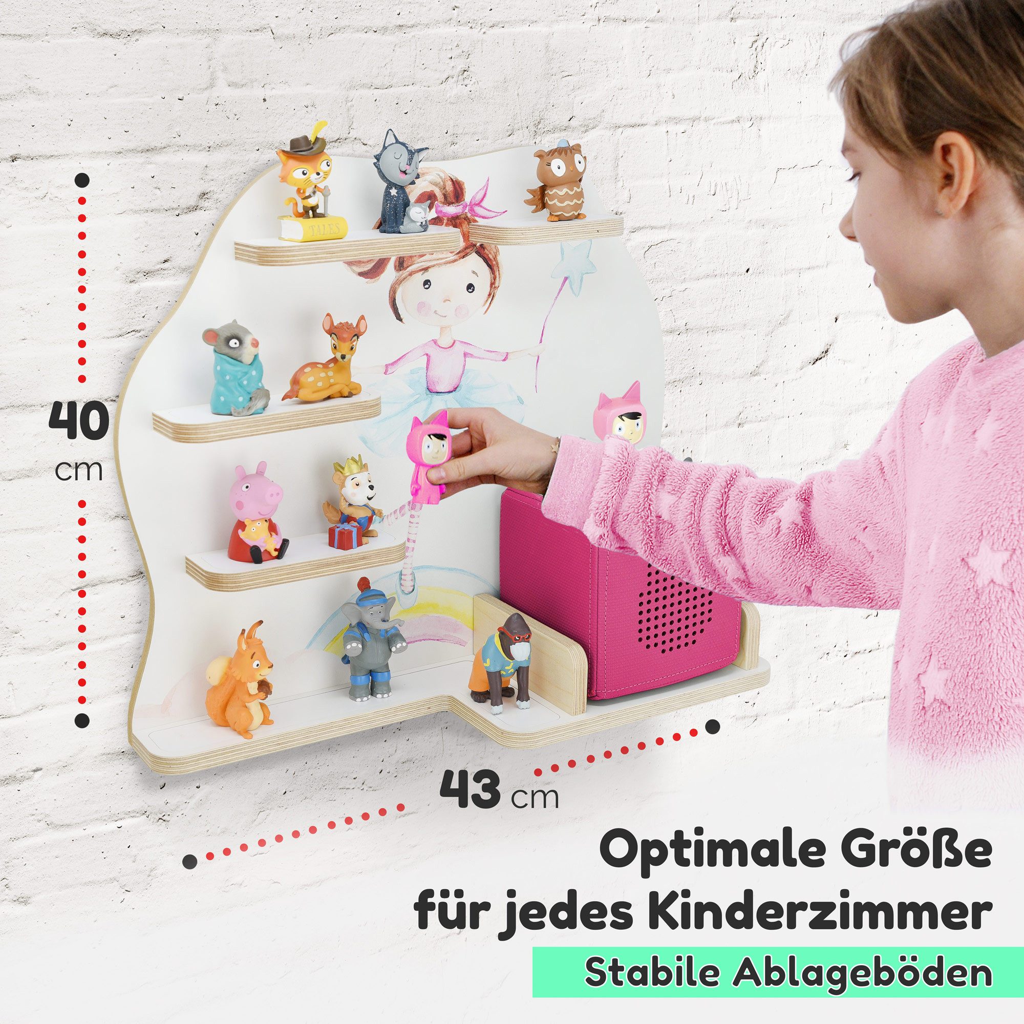 stadtecken Kinderregal mit schmalen Boden - günstig online kaufen