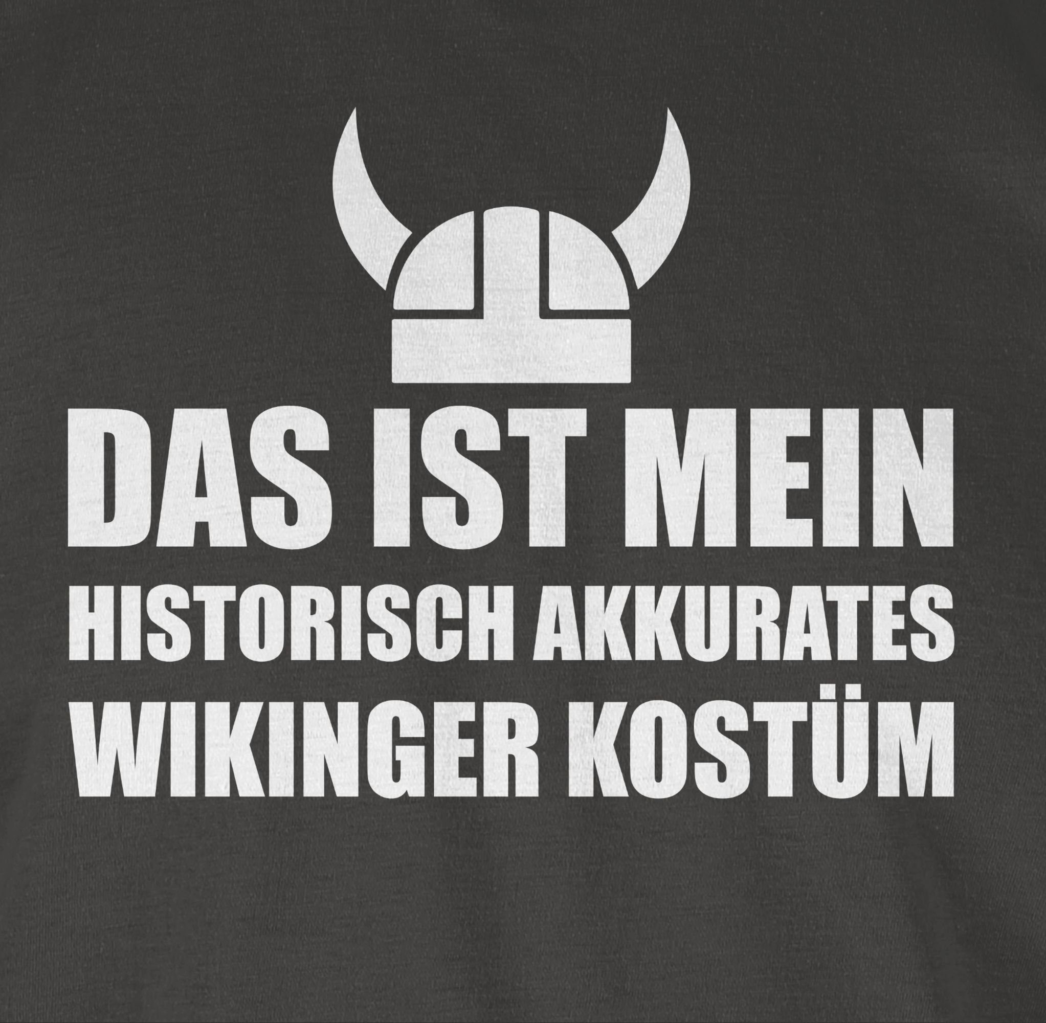 Wingerkostüm T-Shirt 02 Vikinger Dunkelgrau Viking mein Karneval Outfit Kostüm Wikinger Valhalla N Das ist Shirtracer -