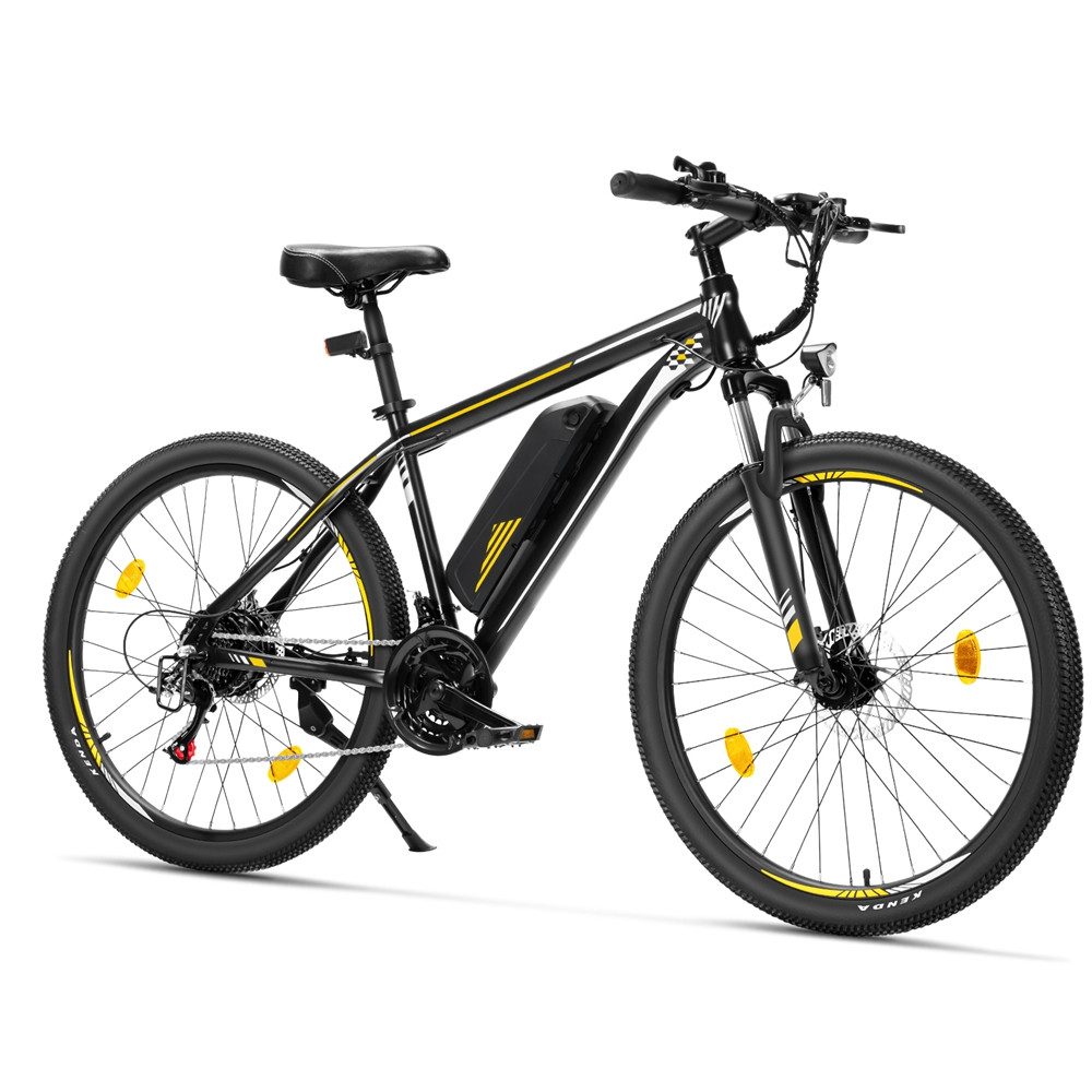 Touroll E-Bike Trekkingrad mit 250-W-Motor, 468 Wh Akku, 21 Gang, Heckmotor, 468 Wh, 65 km Reichweite, 21‑Gang Shimano, Scheibenbremsen