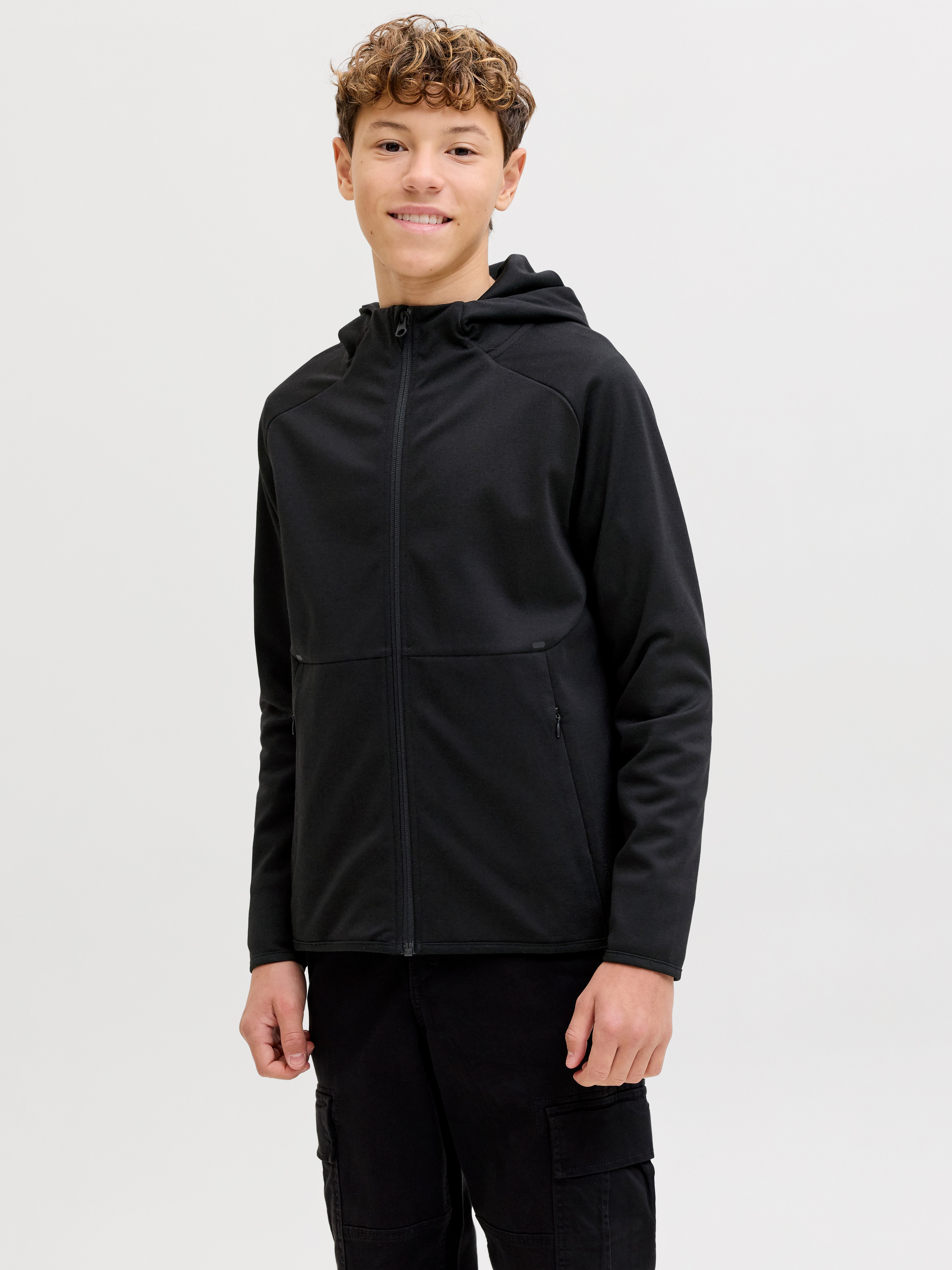 Jack & Jones Junior Sweatshirt JJEBASE SWEAT ZIP HOOD NOOS JNR