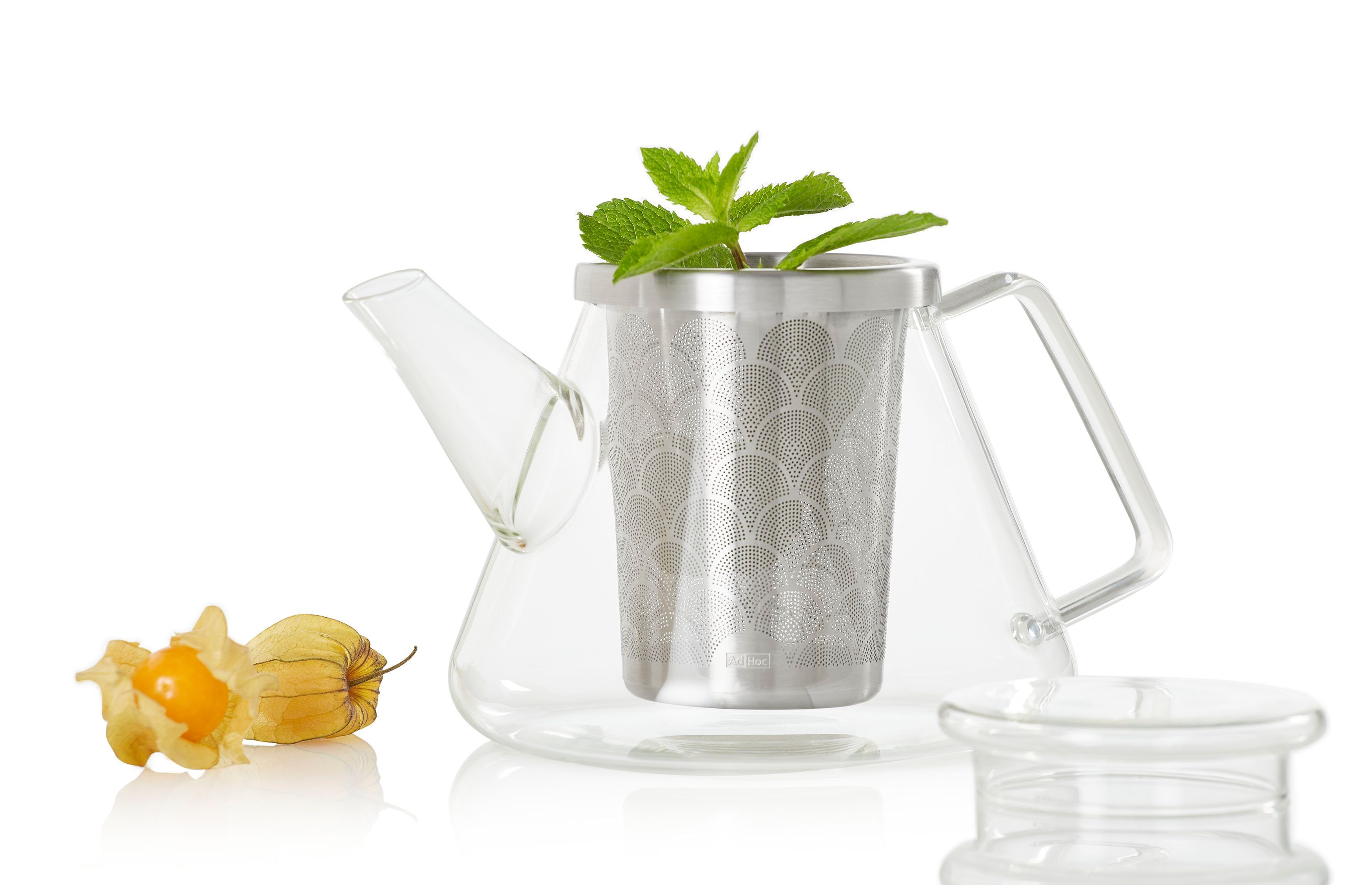 AdHoc Teekanne Fusion, 1 l, geräumiger Feinfilter für optimale Entfaltung