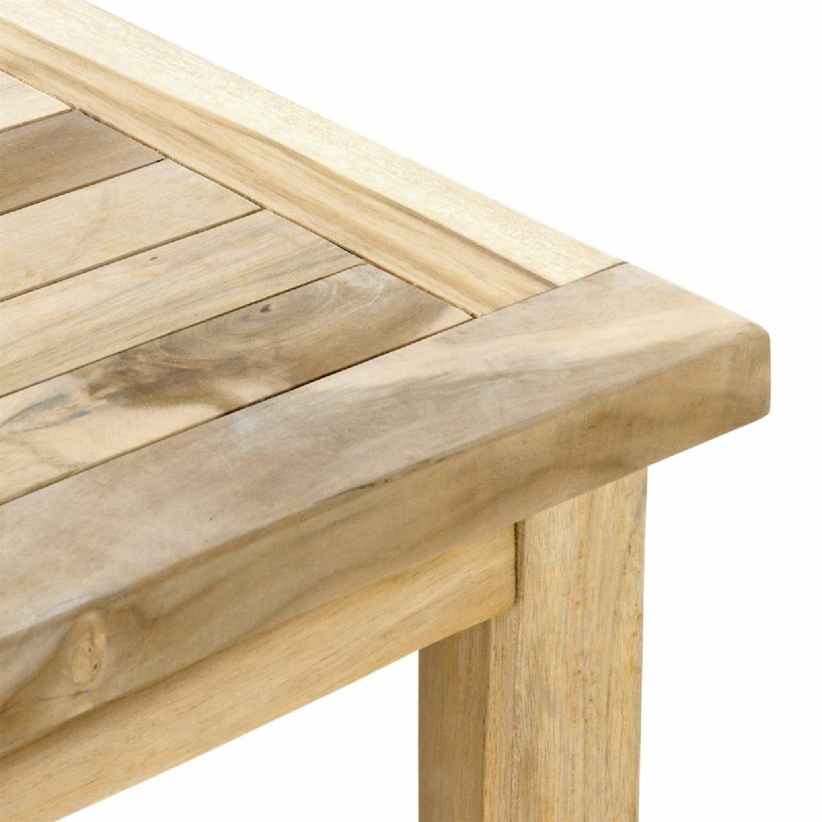 VCM Gartentisch Beistelltisch mit Ablage Natur günstig online kaufen