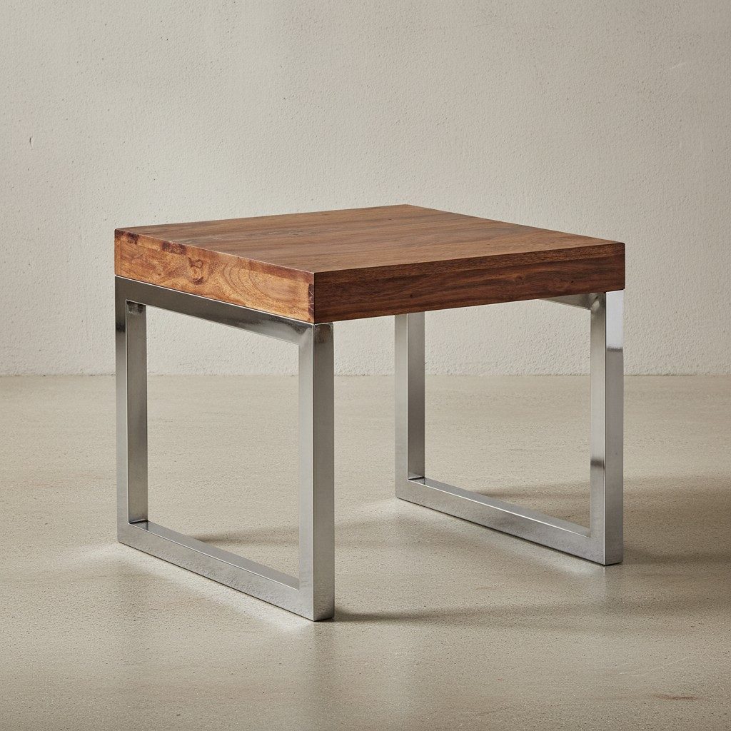 KADIMA DESIGN Beistelltisch Beistelltisch GUNA Massiv-Holz Wohnzimmer-Tisch günstig online kaufen