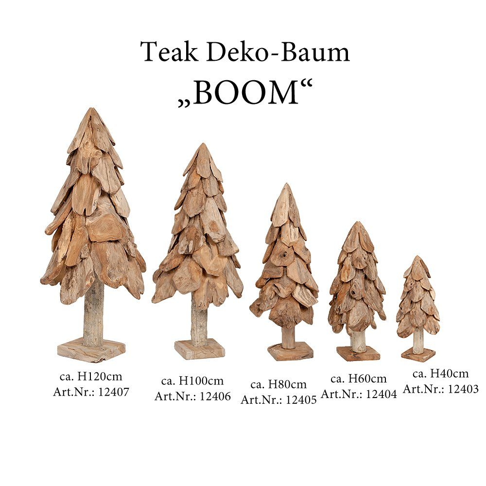 Dekoobjekt Deko BOOM LebensWohnArt Baum H80cm ca. Teak