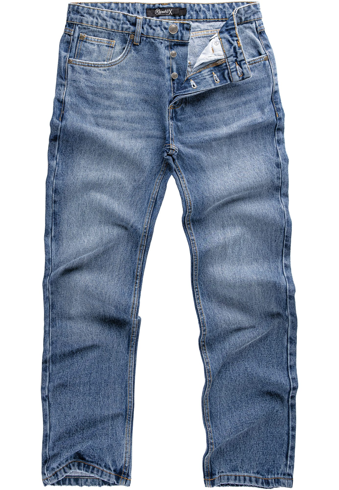 REPUBLIX Loose-fit-Jeans ZACHARY Herren 90s Denim Jeans Hose Straight Baggy günstig online kaufen
