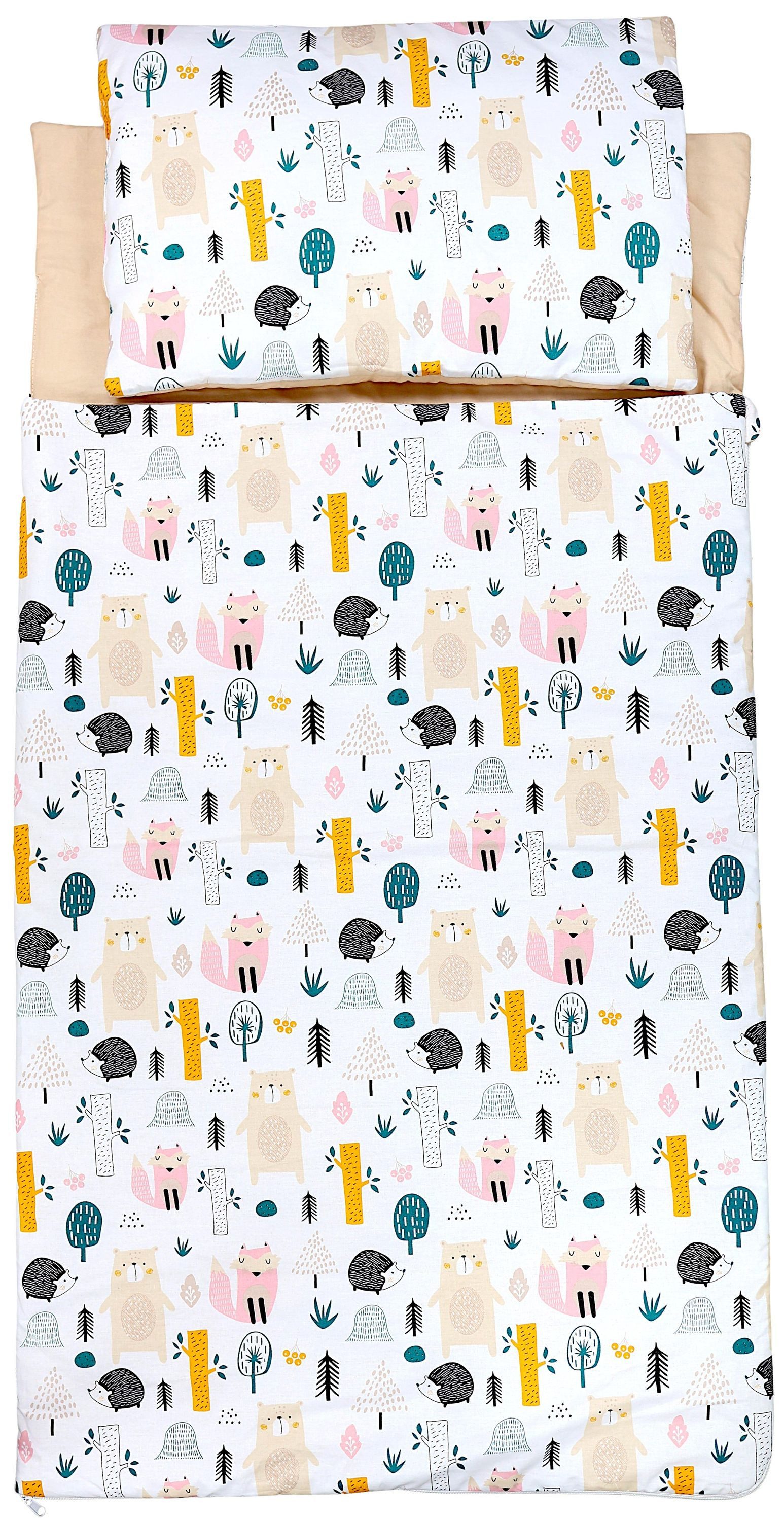 TupTam Deckenschlafsack TupTam Kindergarten Schlafsack mit Kissen und Beutel für unterwegs