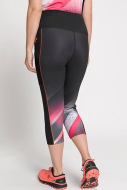 Ulla Popken Leggings Capri-Leggings seitliche Einsätze Taschen