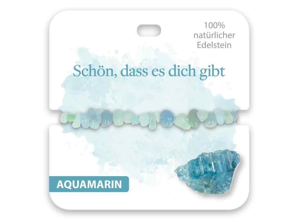 bb Klostermann Armband BB Klostermann Edelstein Armband Aquamarin Schön dass es dich gibt