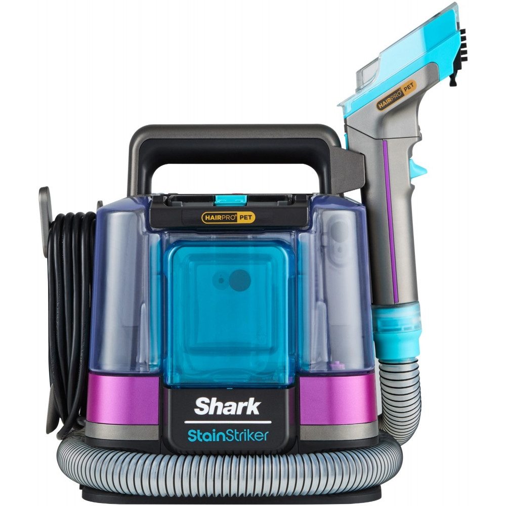 Shark Nass-Trocken-Sauger PX250EUT StainStriker HairPro Pet - Nass-/Trockensauger - grau/türkis, 450 W, beutellos