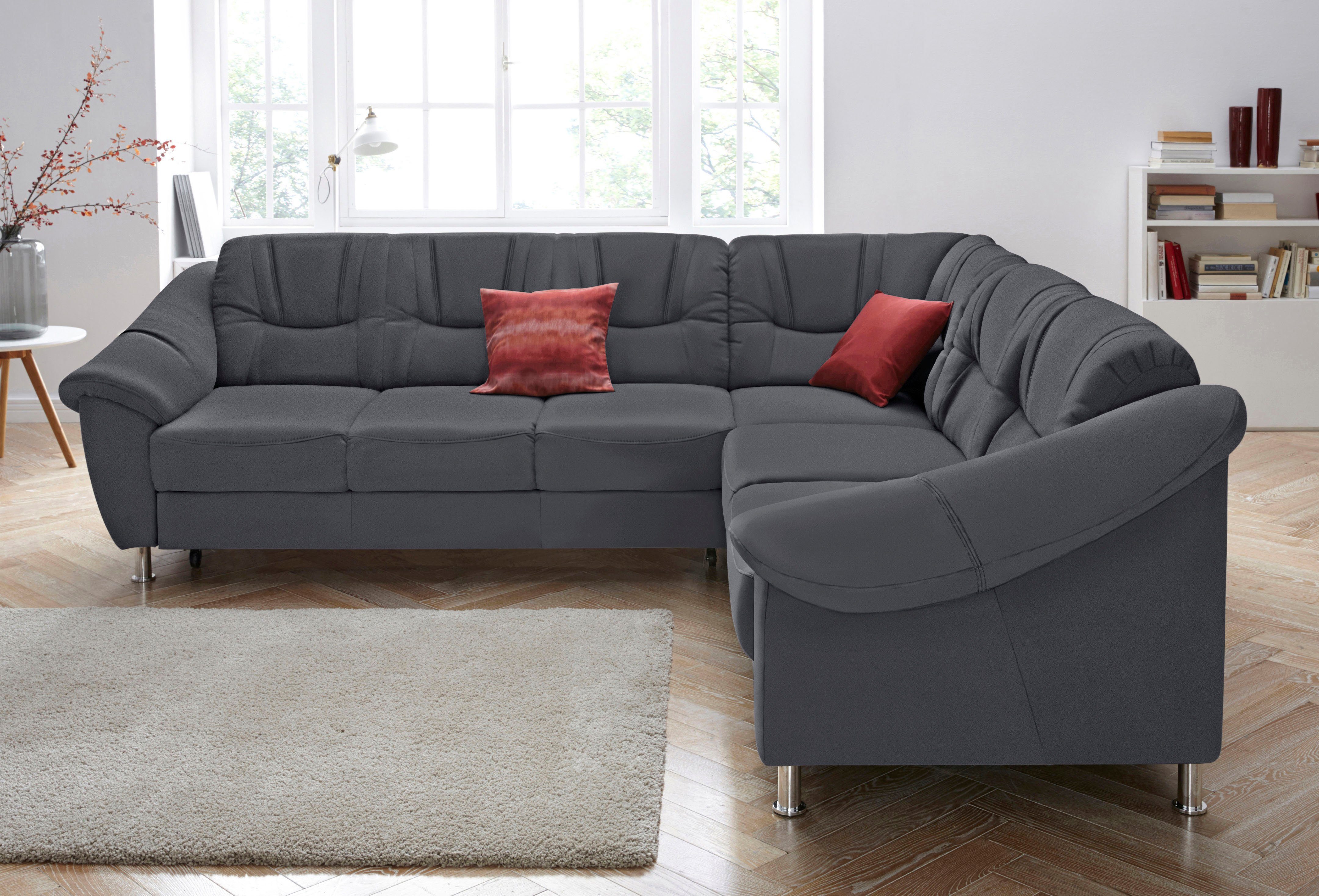 sit&more Ecksofa Salsa L-Form, mit Federkern, wahlweise mit Bettfunktion günstig online kaufen