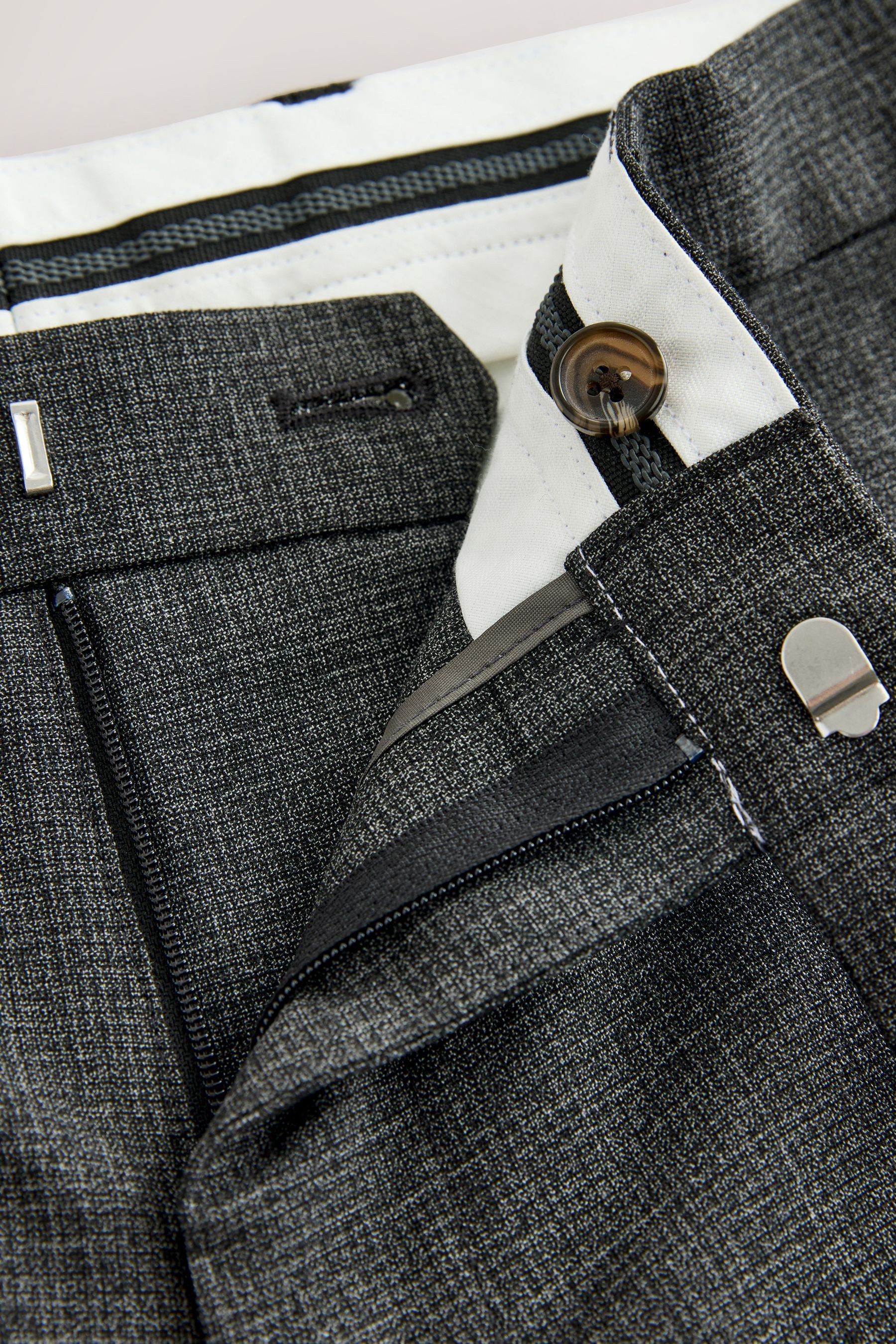 Next Stoffhose Slim Fit Hose mit seitlichem elastischen Innenbund (1-tlg)