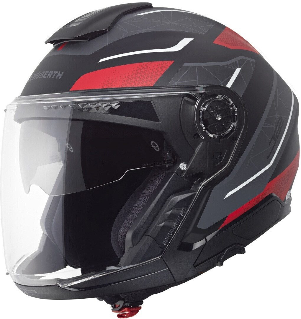 Schuberth Motorradhelm J2 Sigma Jethelm, vorbereitet für Kommunikationssystem,integriertes Sonnenvisier