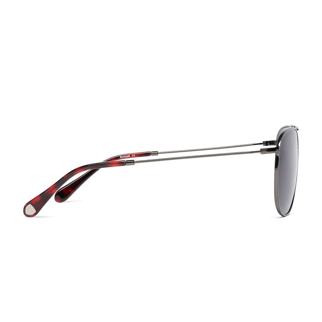 Bonizetti Sonnenbrille Damen Sonnenbrille HOUSTON (130 mm, schwarz / grau, 1-St) Bruchsichere Nylon Gläser