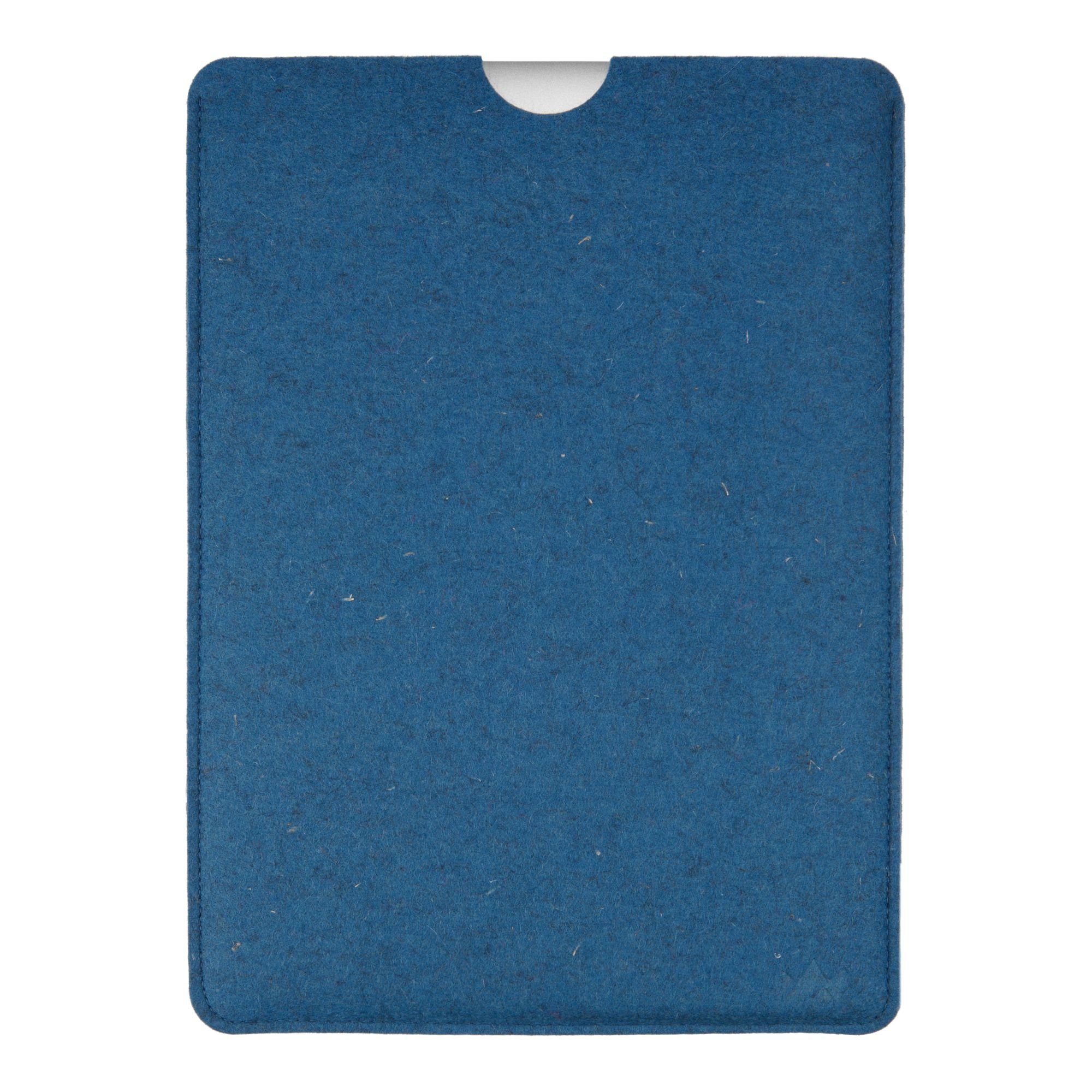 CoverKingz Laptoptasche Etui, Handmade Apple Blau in Germany Pro 14" Schurwolle, Tasche Filz Zoll 100% für MacBook Made Hülle Case