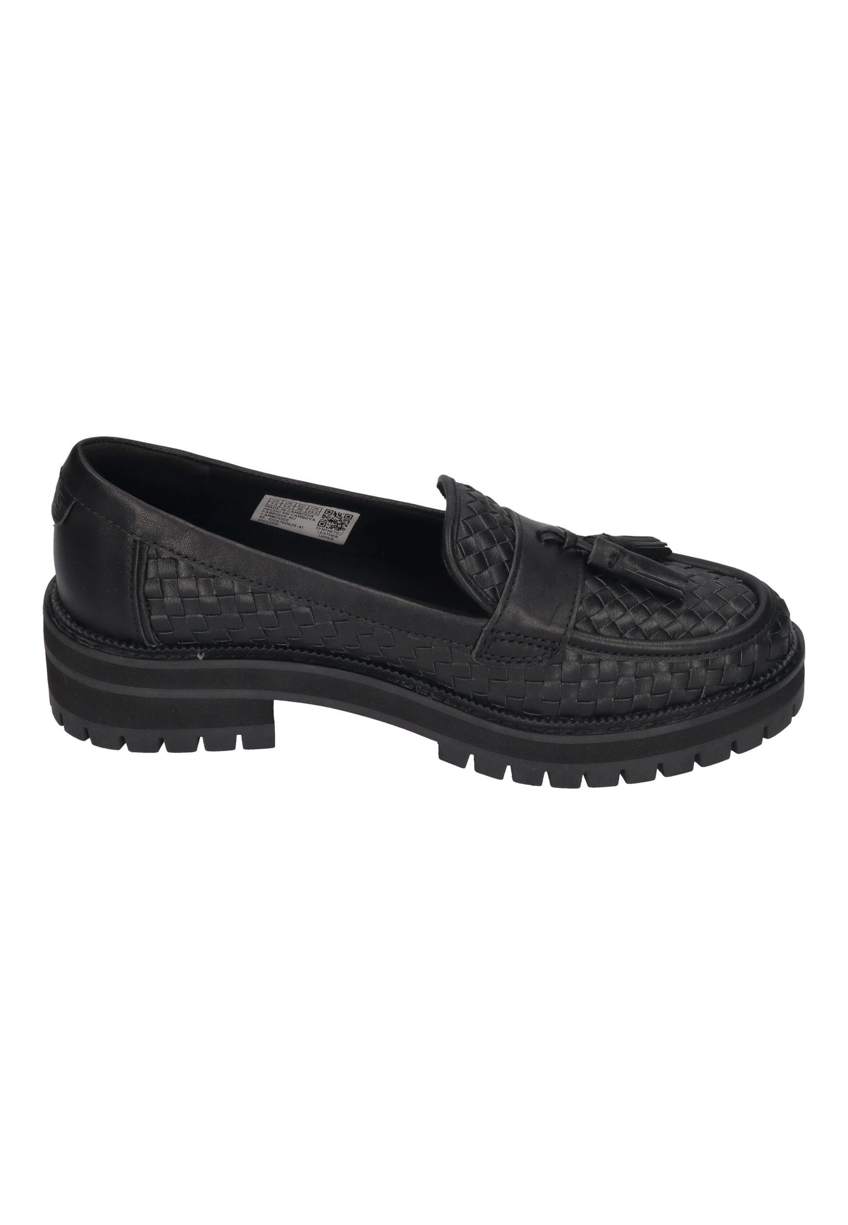TOMS CARA WOVEN Schnürschuh Black