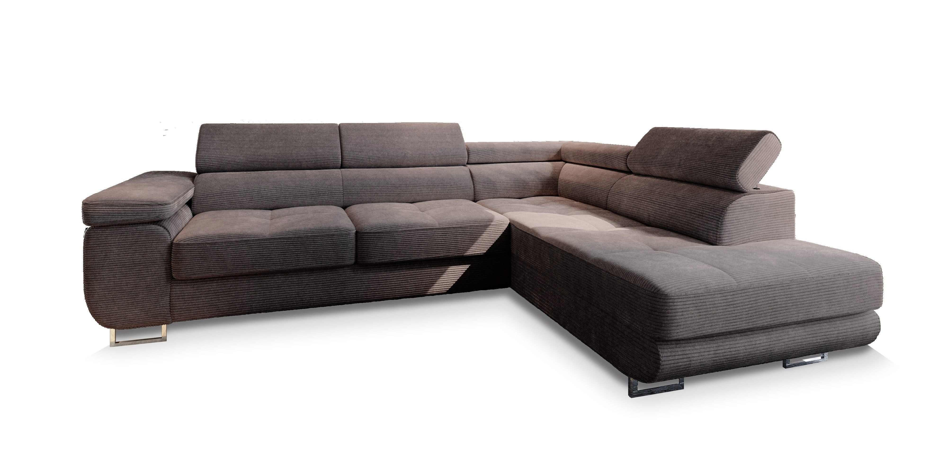 Masseno Ecksofa APIRO mit Schlaffunktion L-Form, Sofa mit Bettkasten