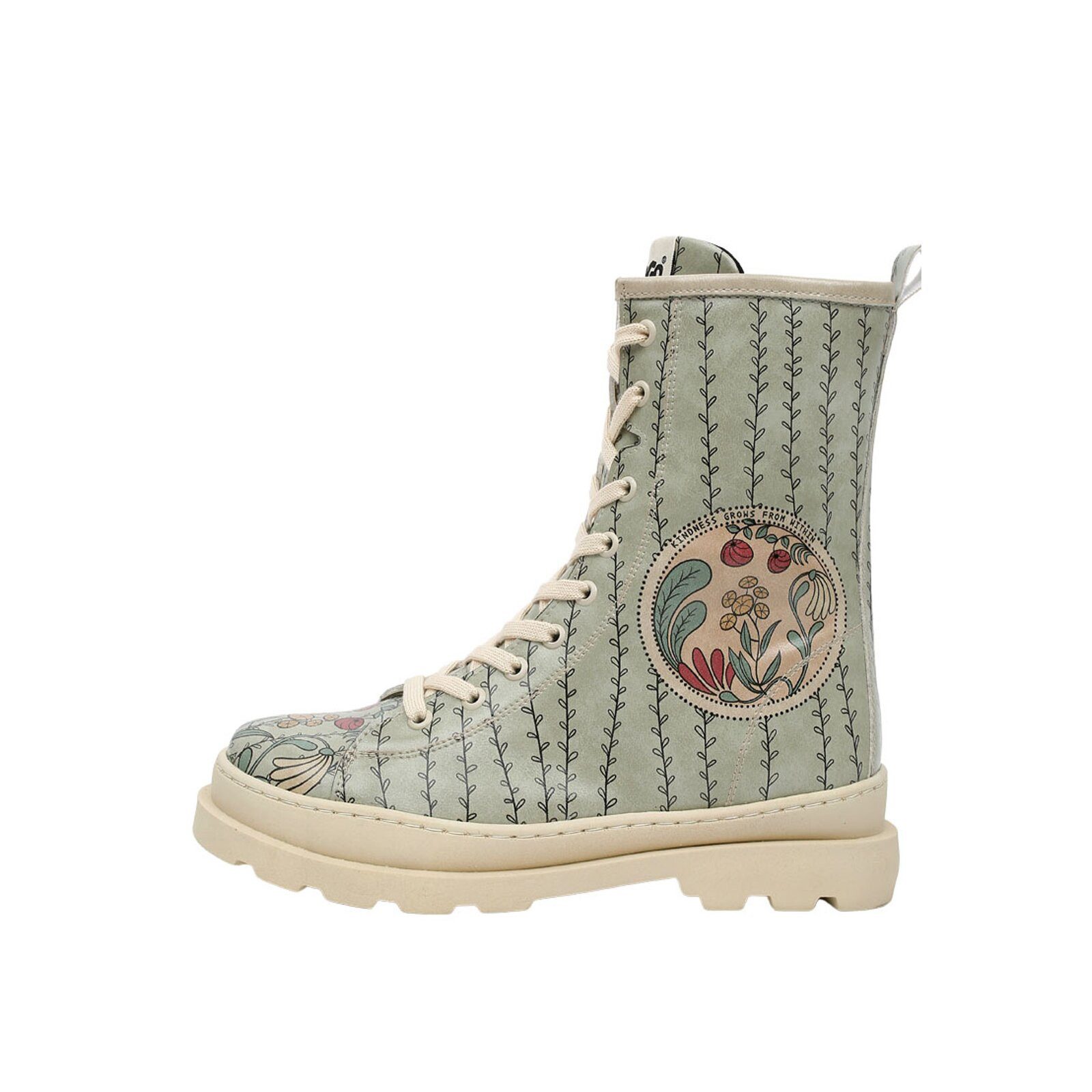DOGO Gisele Schnürstiefel Boots Kindness Grows From Within Damen Stiefelette Handgefertigt