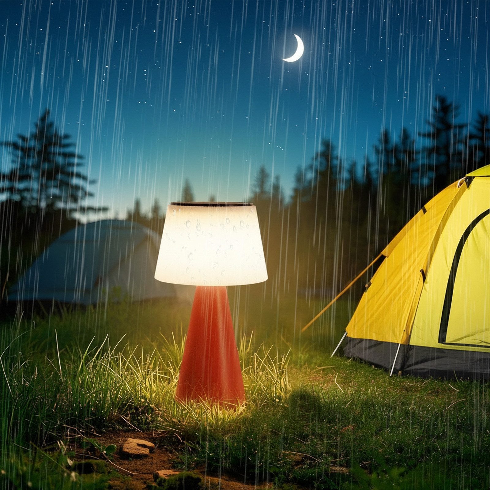 Nettlife LED Tischleuchte Nachttischlampe Solar Akku Kabellos Touch Dimmbar Schwarz/Weiß/Rot, mit USB, LED fest integriert, für Wohnzimmer Esszimmer