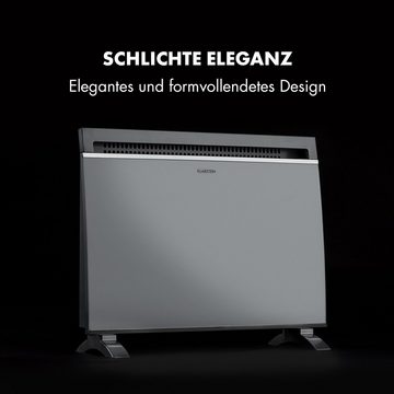 Klarstein Heizstrahler Glaskonvektor 600, 900 und 1500W Standgerät, 1500 W, Heizgerät Heizstrahler mit Thermostat Heizung