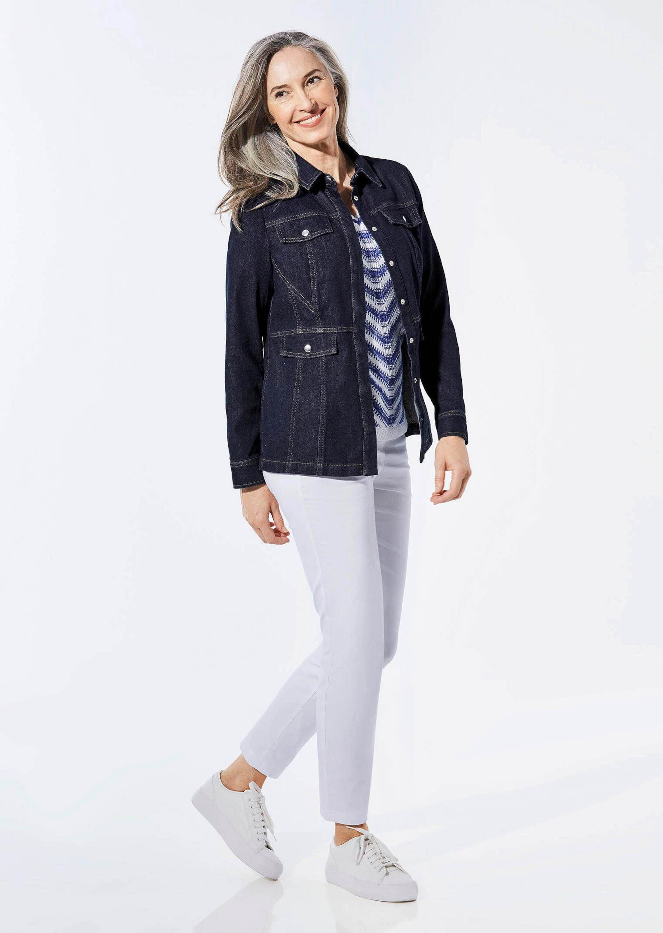 GOLDNER Outdoorjacke Jeansjacke mit sportlichen Details günstig online kaufen