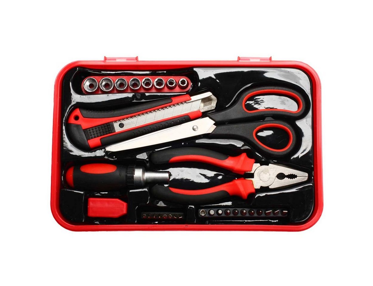 Thumbnail - SCHMIDT security tools Werkzeugset Set TS-32 Handwerkzeug Box 32-teilig Werkzeugkoffer Werkzeugsatz