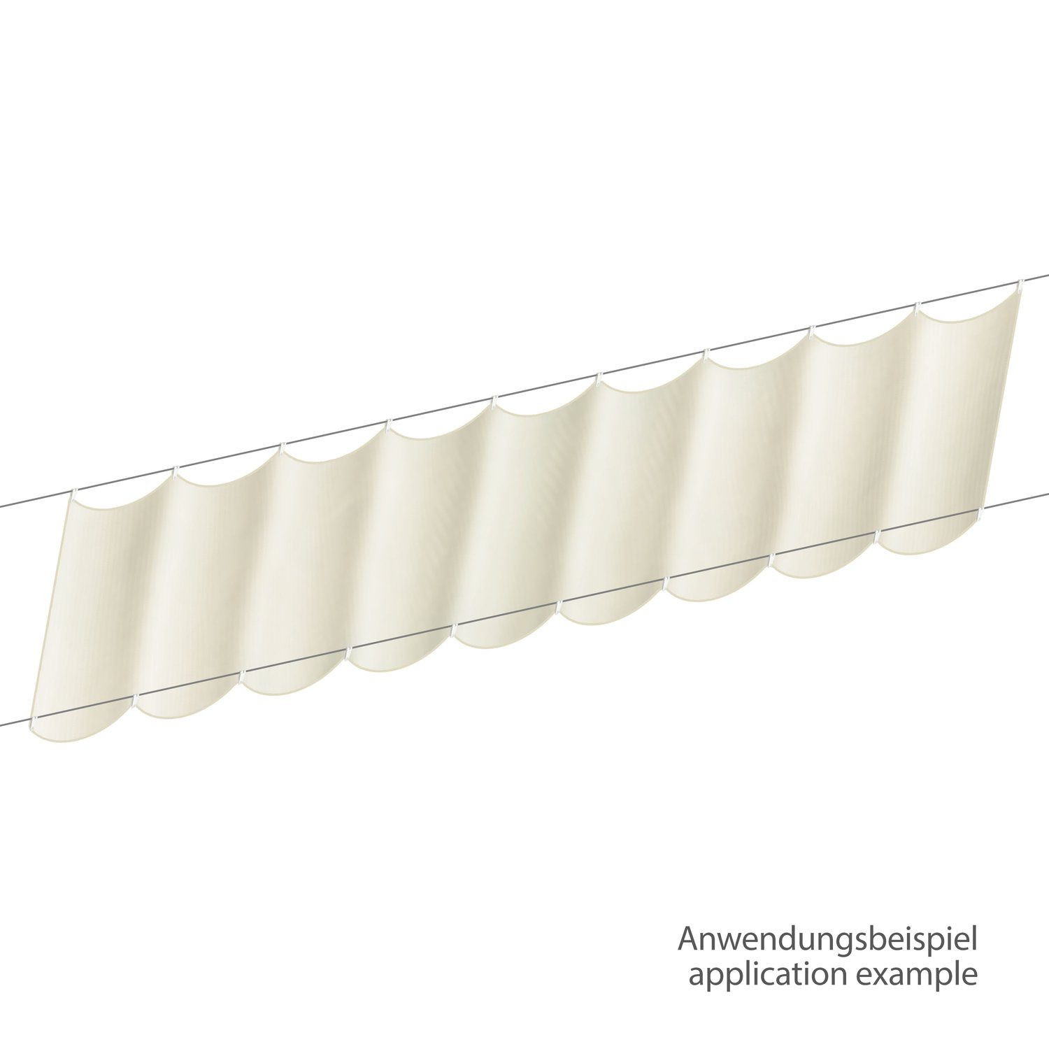 sunprotect Seilspannsonnensegel Montage-Set für Seilspann-Markise / günstig online kaufen