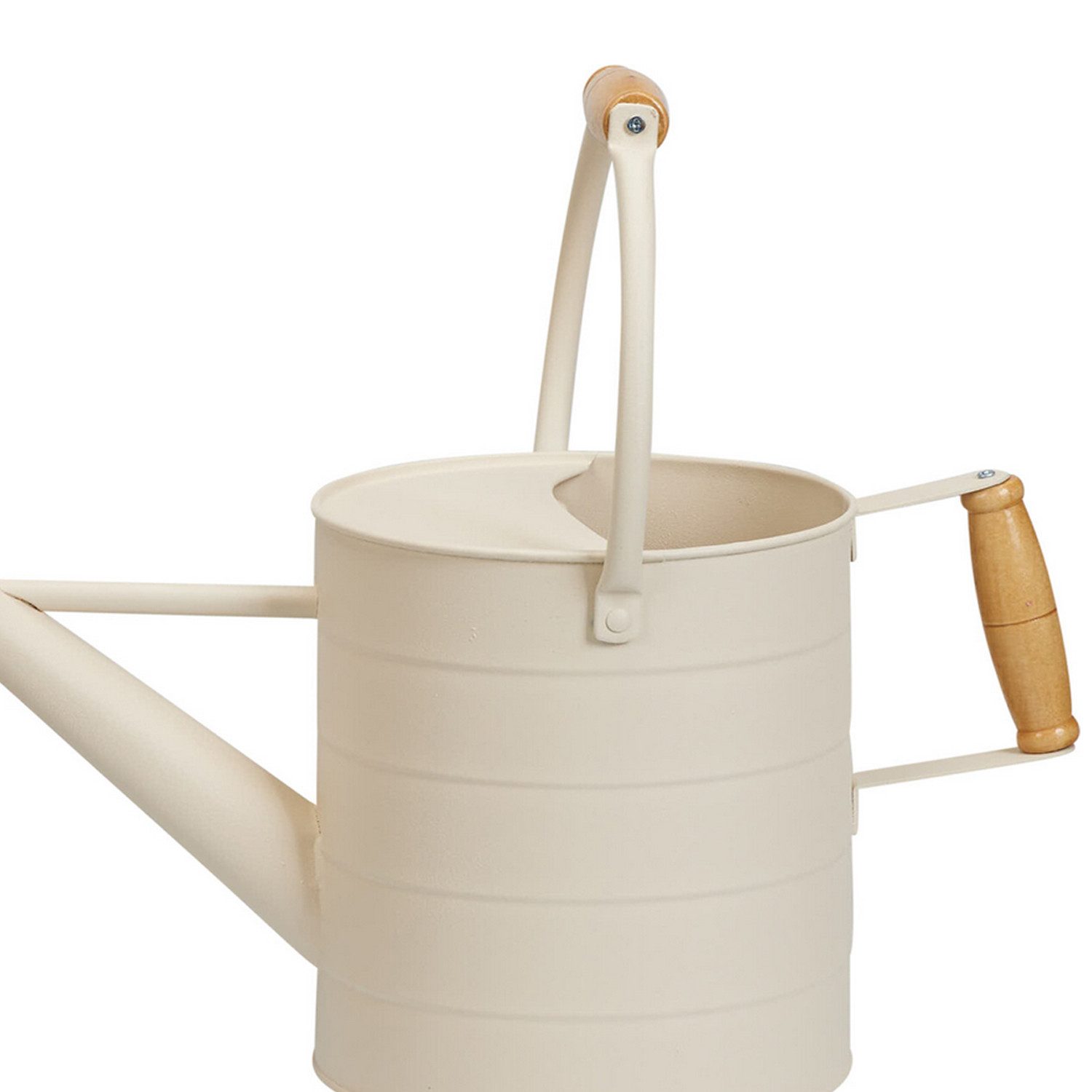 Mojawo Gießkanne Gießkanne Blechkanne Metallkanne Kanne Dekokanne Creme 3,5 Liter