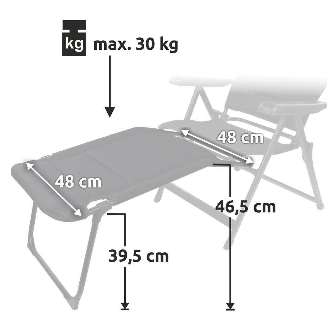 yourGEAR Campingstuhl Footrest Sovana 3D Beinauflage günstig online kaufen