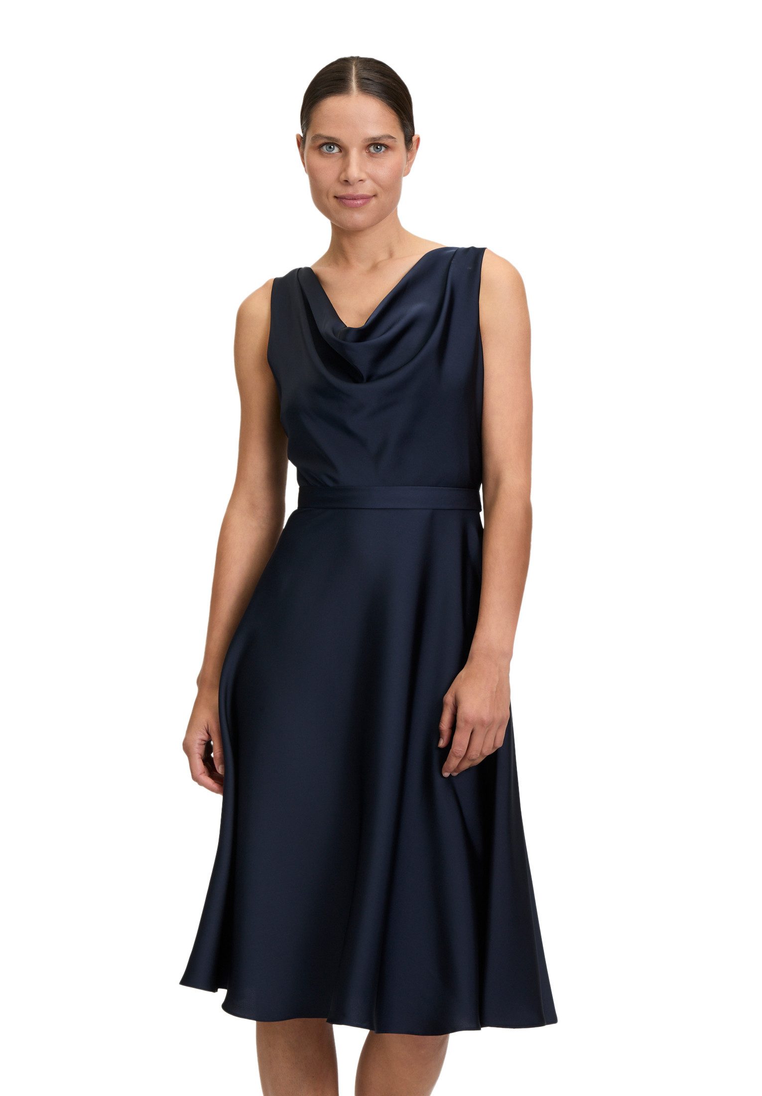 Vera Mont Cocktailkleid Damen Cocktailkleid mit Wasserfallausschnitt Form günstig online kaufen