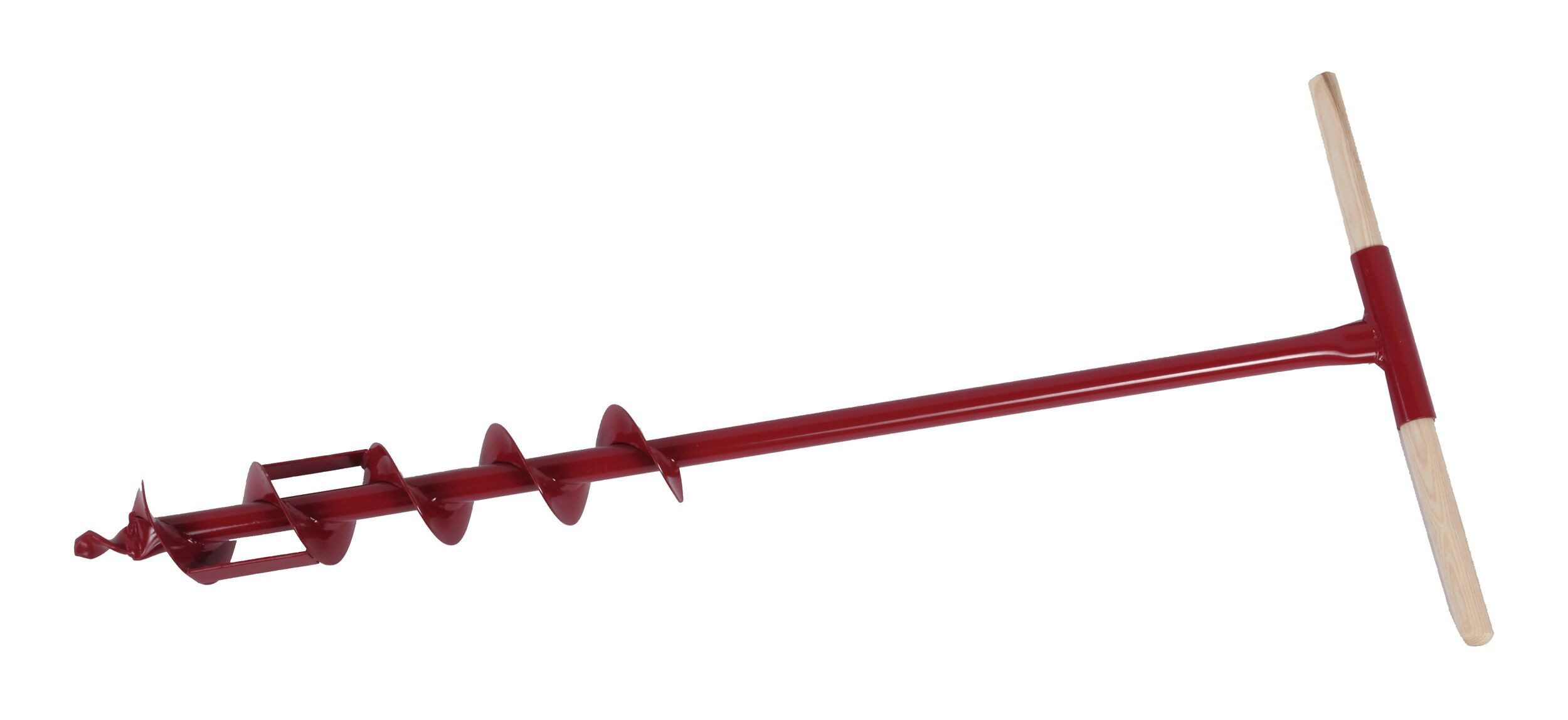 Floraworld Erdbohrer, Erdlochbohrer 90 mm / 105 cm mit Holzgriff