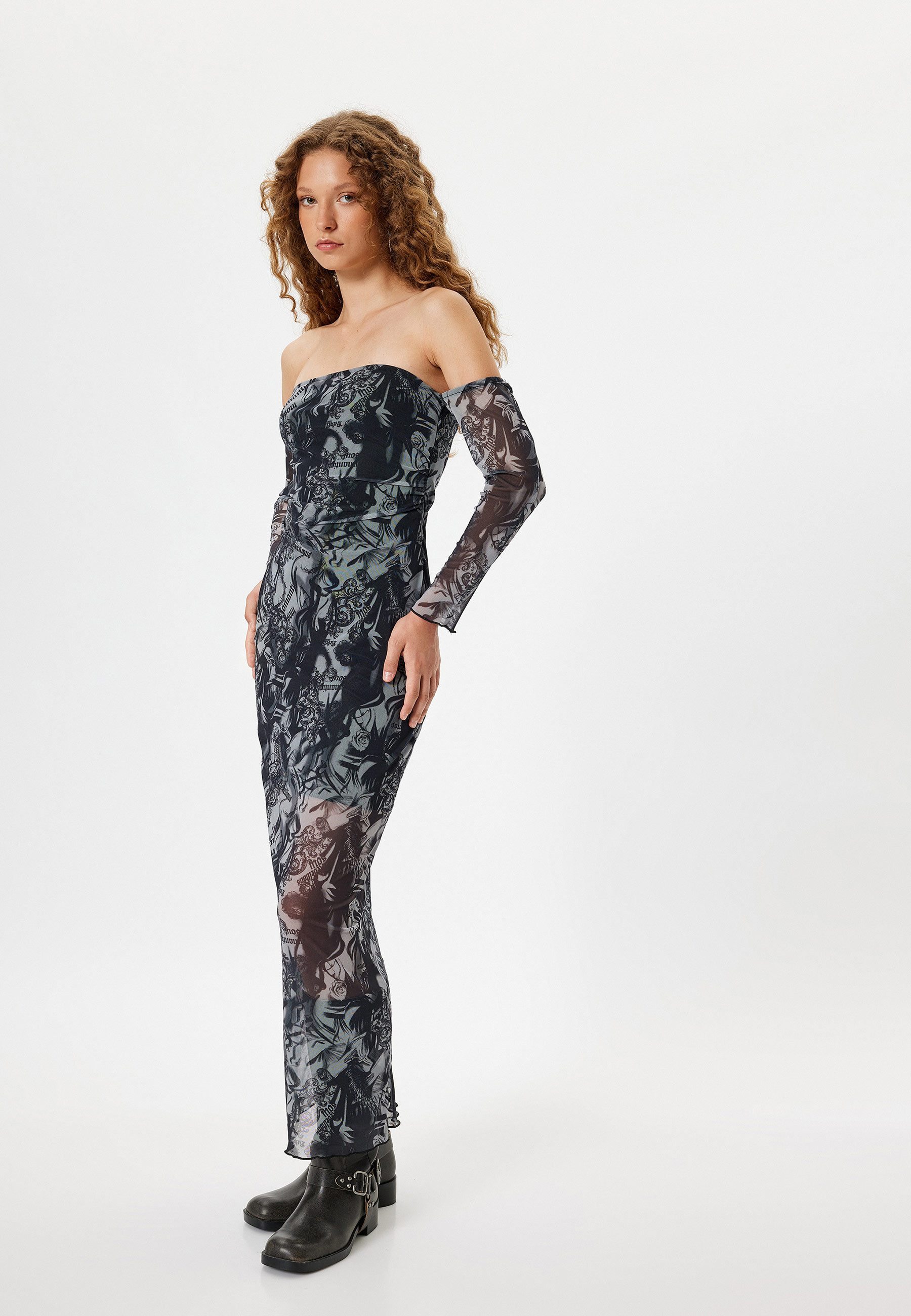 Koton Maxikleid Maxi Länge Column Kleid