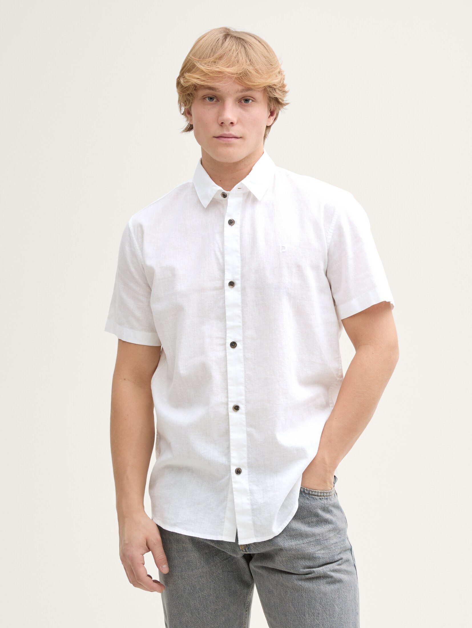 TOM TAILOR Denim Kurzarmhemd Regular Fit günstig online kaufen