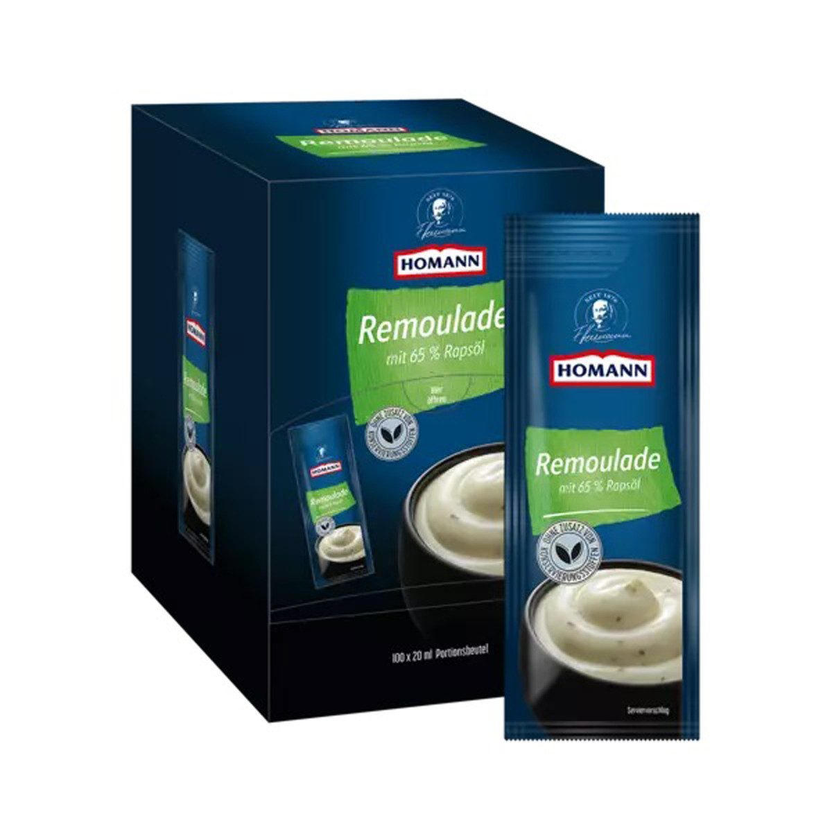 Homann Saucen, Homann Remoulade mit Rapsöl und gehackter Petersilie100x20ml