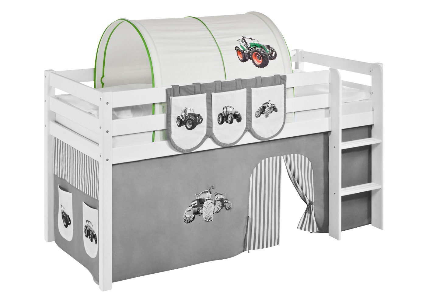 Lilokids Betttunnel Tunnel Trecker Blau - für Hochbett, Spielbett und Etagenbett