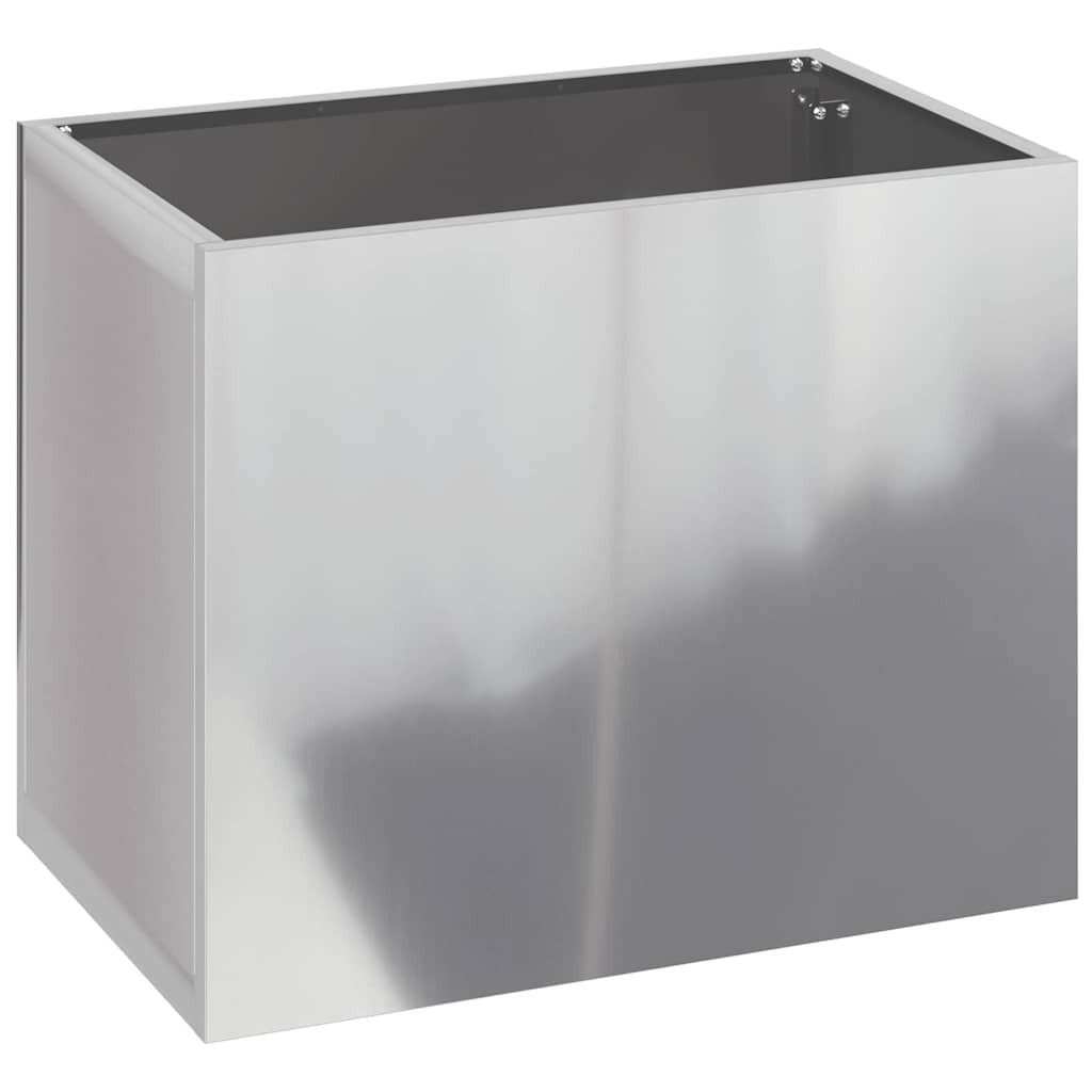 vidaXL Blumentopf Gartenblumentopf Silber 50 x günstig online kaufen