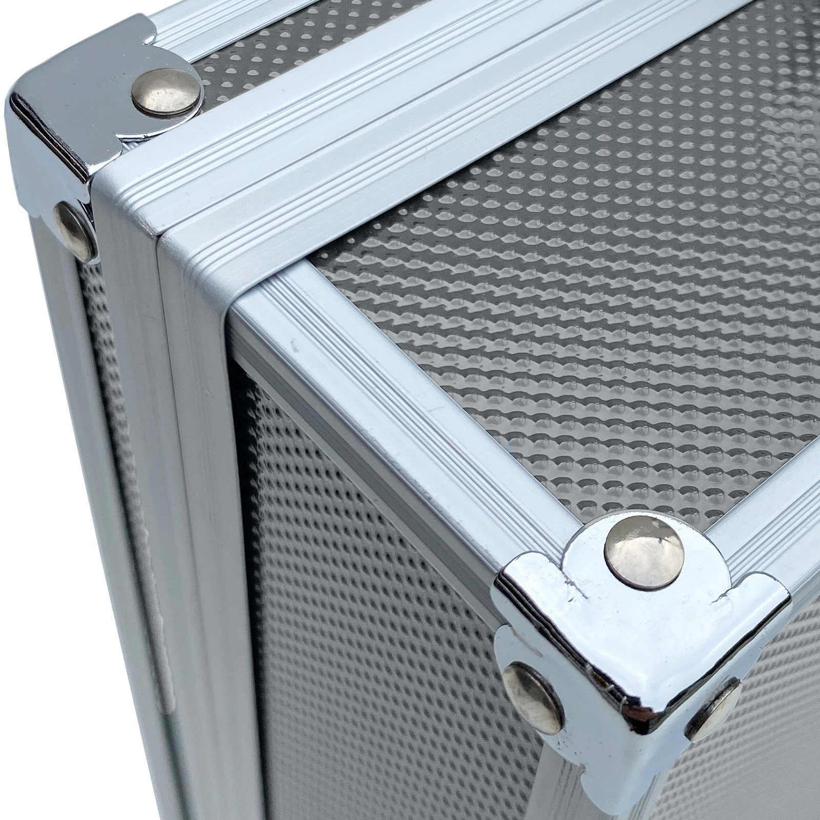 (LxBxH Farben Grau mit Tools Koffer ECI Box verschiedene Schaumstoffeinlage Aluminium Werkzeugkoffer