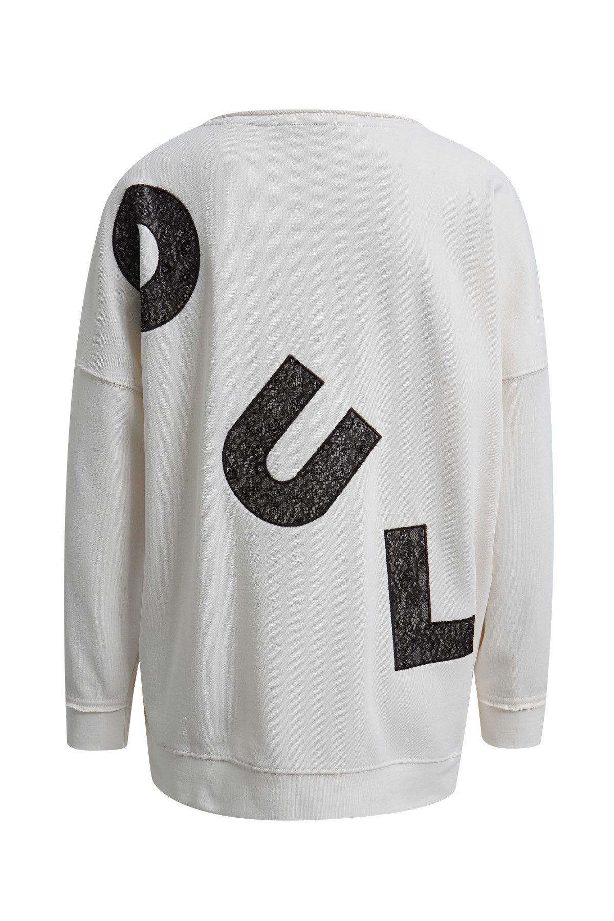 Smith & Soul Longsweatshirt mit kontrastfarbener Spitze, oversize – Bild 5 von 5