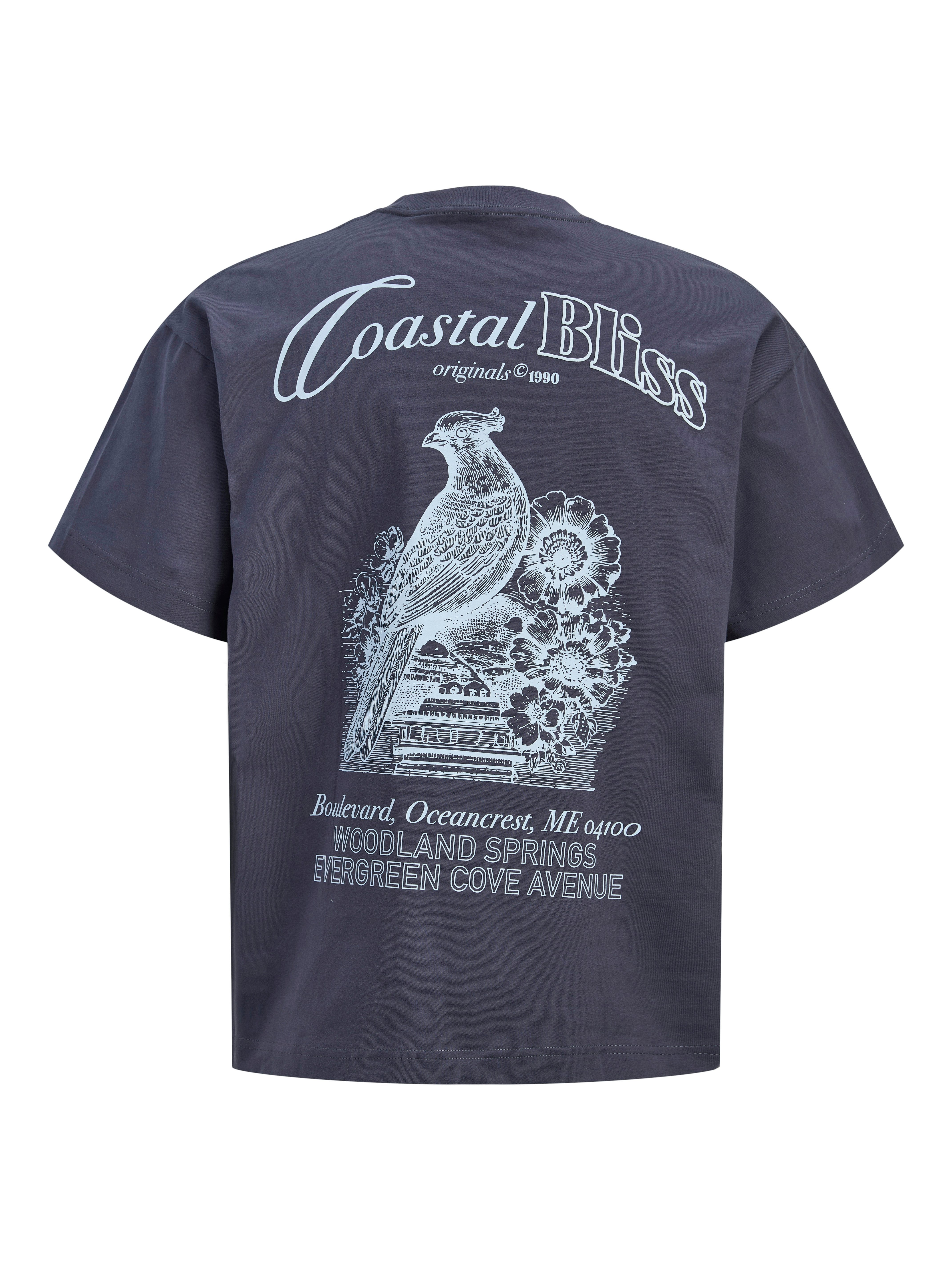 Jack & Jones Kurzarmshirt JORMAINE BACK TEE SS CREW NECK SN Baumwolle, rela günstig online kaufen