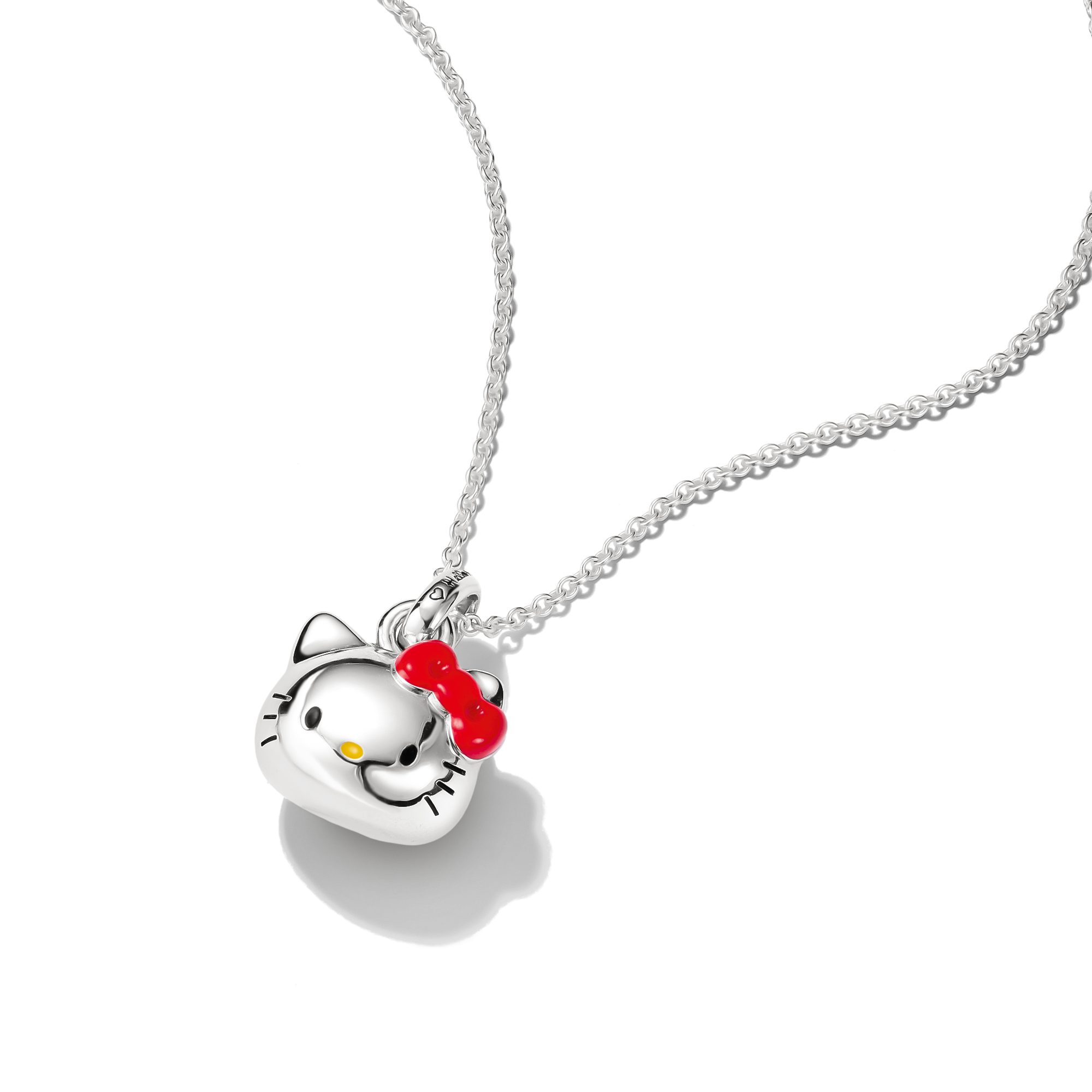 THOMAS SABO Kette mit Anhänger THOMAS SABO ♡ Hello Kitty Kette mit roter Schleife, Emaille