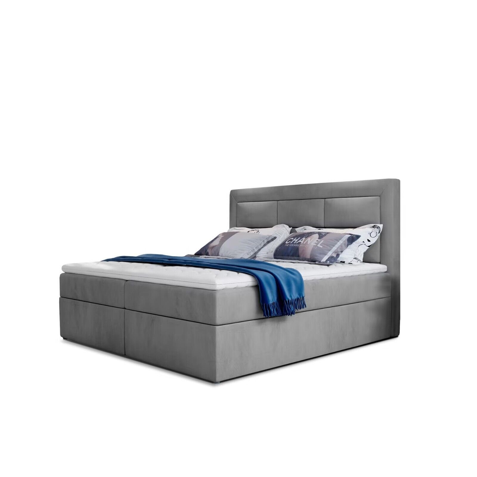 Betten Sofort in Gestell Modernes Bett Bett Design Textil Made Europe Zimmer JVmoebel (Bett), Luxus Schlaf