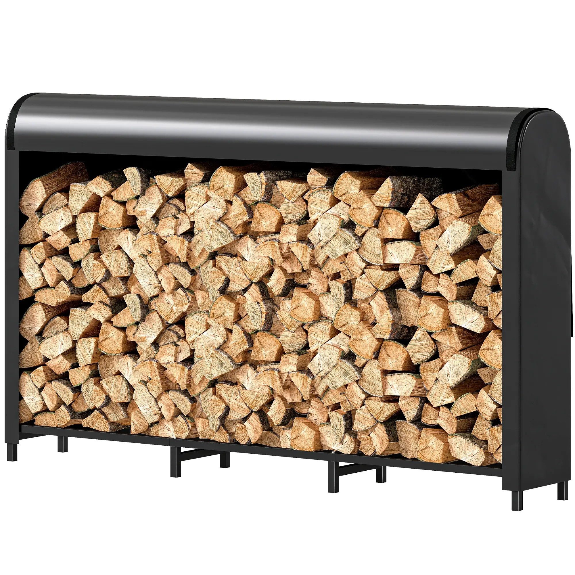 BlingBin Kaminholzregal Feuerholzregal Brennholzregal Außen 0,6m³ mit wasse günstig online kaufen