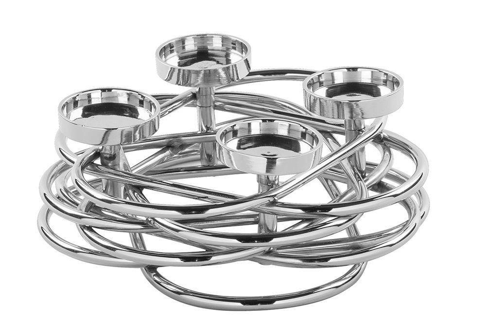 Fink Weihnachtsfigur Fink Dekokranz DUPLEX D 35 cm silber günstig online kaufen