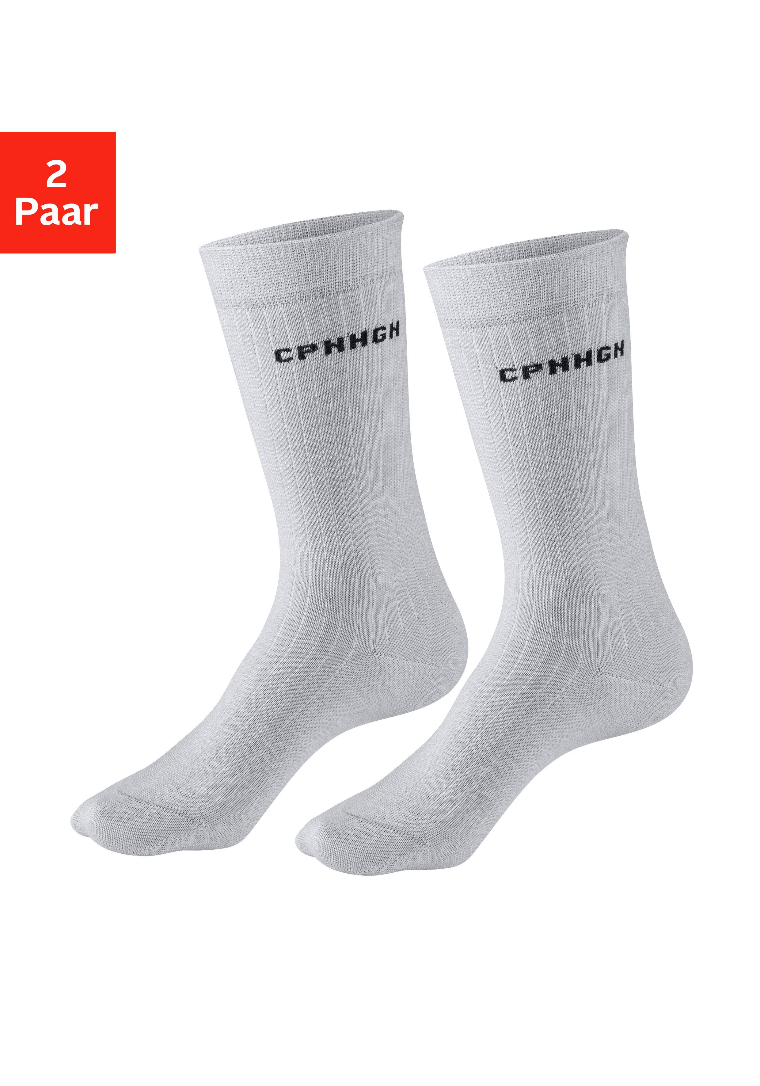 Copenhagen Studios Basicsocken (Packung, 2-Paar) gerippt, mit wärmender Wol günstig online kaufen